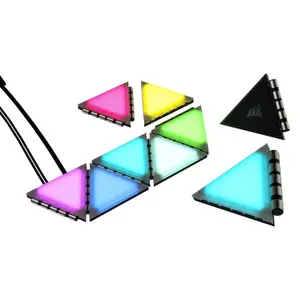 Kit de démarrage de panneaux d'éclairage RGB triangulaire Corsair iCUE LC100 image-0