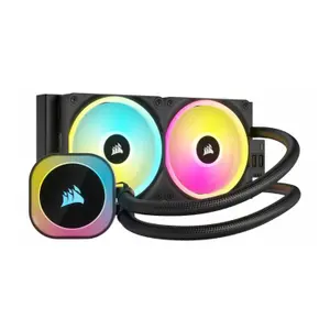 Kit de watercooling pour processeur Corsair Icue Link H100i RGB Liquid CPU Cooler with QX120 RGB fans image-0