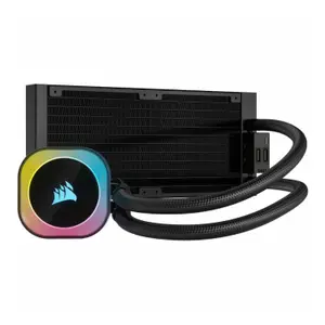 Kit de watercooling pour processeur Corsair Icue Link H100i RGB Liquid CPU Cooler with QX120 RGB fans image-1