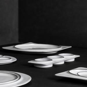 Rectangular tray with 3 compartments Costa Nova Ambar (x6) image-2