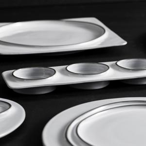 Rectangular tray with 3 compartments Costa Nova Ambar (x6) image-3