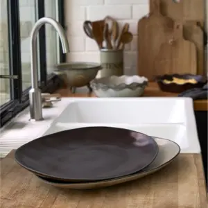 Plat ovale Costa Nova Stacked Organic image-1