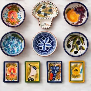 Ορθογώνιο πιάτο ορεκτικών Costa Nova Alentejo Terracotta (x6) image-1