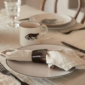 Anillos de servilleta redondos de cuerno Costa Nova Napkin Ring image-2