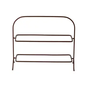 Rectangular metal support, 2 tiers Costa Nova image-0