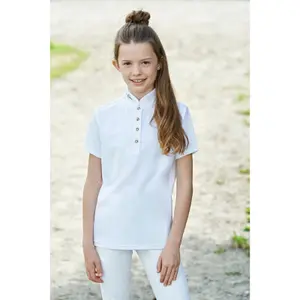 Polo-Shirt Turnier Reiten Mädchen Covalliero Goldana image-1