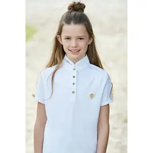 Polo-Shirt Turnier Reiten Mädchen Covalliero Goldana image-3