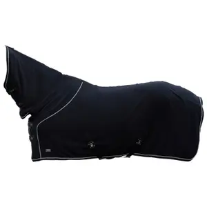 Fleece blanket with neck cover for horses Covalliero Therm