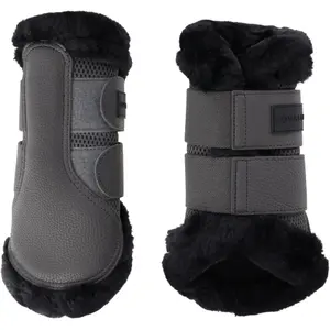 3231257-geschlossene-gamaschen-fur-pferde-covalliero-stahlgrau
