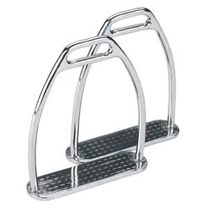 Stainless steel riding stirrups for children, sold in pairs Covalliero image-0