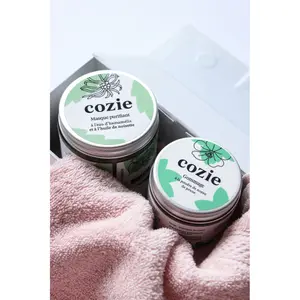 Reinigende Gesichtsmaske mit Hamameliswasser und Haselnussöl Cozie 100ml image-1