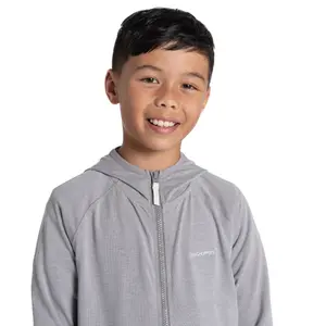 Full zip hoodie for kids Craghoppers Nosilife Frey image-6