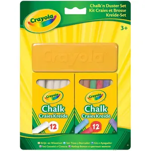 Set of 24 chalks with eraser Crayola image-0