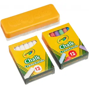 Set of 24 chalks with eraser Crayola image-1