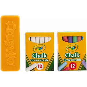 Set of 24 chalks with eraser Crayola image-2