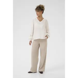 Long sleeve blouse for women Cream Tina image-2