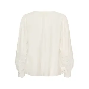 Long sleeve blouse for women Cream Tina image-3