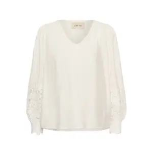 Long sleeve blouse for women Cream Tina