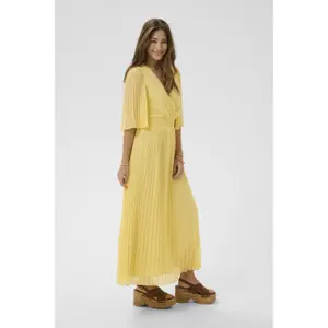 Women's short-sleeved dress Cream Aluna image-2
