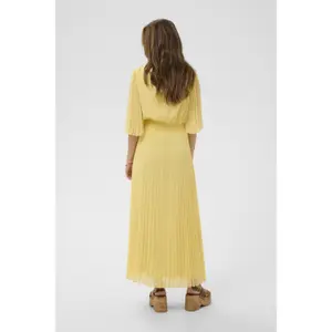 Women's short-sleeved dress Cream Aluna image-4