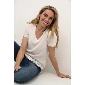 T-shirt de mulher Cream Naia image-3