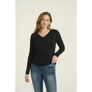 T-shirt da donna a maniche lunghe Cream Naia image-2