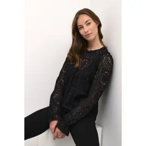 Blusa de renda para mulher Cream Tiley image-3
