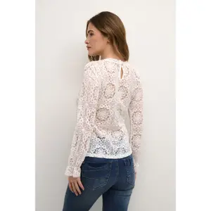 Blusa de renda para mulher Cream Tiley image-4