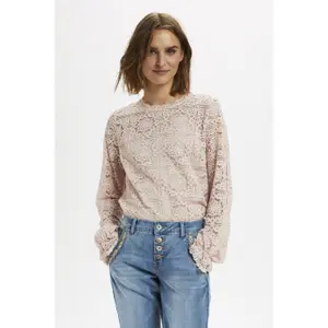 Blusa de renda para mulher Cream Tiley image-0