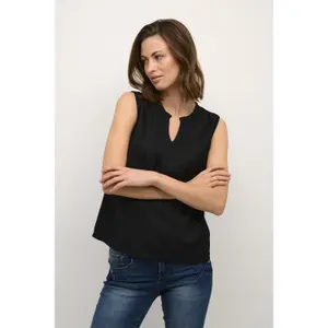 Blusa sem mangas para mulheres Cream Liselin image-1