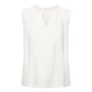 Camicia da donna senza maniche Cream Liselin image-0