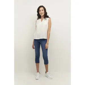 Blusa sem mangas para mulheres Cream Liselin image-1