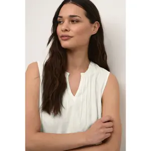 Blusa sem mangas para mulheres Cream Liselin image-4