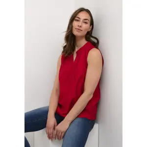 Camicia da donna senza maniche Cream Liselin image-3