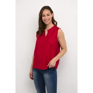Camicia da donna senza maniche Cream Liselin image-1