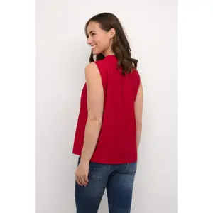 Camicia da donna senza maniche Cream Liselin image-5