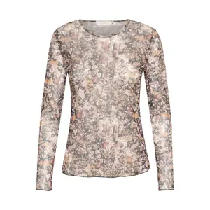 Maglietta donna a maniche lunghe Cream Suela image-0