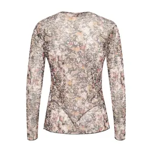 Maglietta donna a maniche lunghe Cream Suela image-2