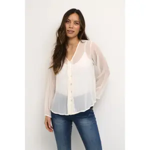 Cardigan da donna Cream Hanna image-1