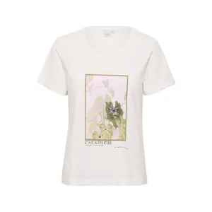 T-shirt de mulher Cream Sanna image-0