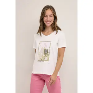 T-shirt de mulher Cream Sanna image-5