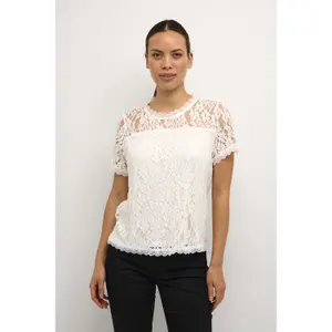 Blusa de encaje para mujer Cream Kit image-3