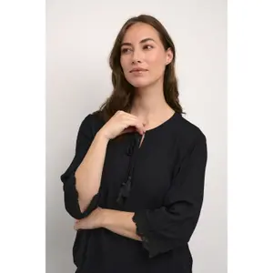 3/4 damesblouse Cream Bea image-5