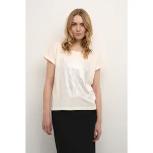 T-shirt de mulher Cream Davoa image-1