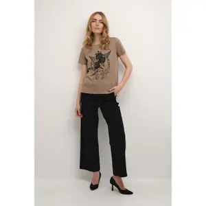 T-shirt de mulher Cream Rinne image-4