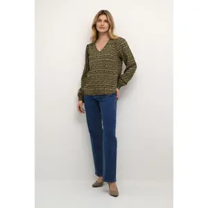 Camicetta donna a maniche lunghe Cream Tiah image-2