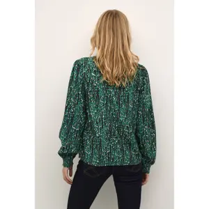 Damesblouse met lange mouwen Cream Tiah image-4