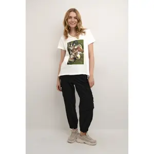T-shirt de mulher Cream Mody image-1