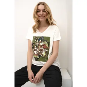 T-shirt de mulher Cream Mody image-3