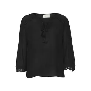 Blusa de comprimento 3/4 para mulher Cream Bea image-0